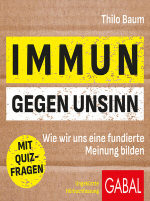 cover image of Immun gegen Unsinn